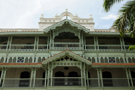 Typical example of an architectural style in Stonetown on Zanzibar,  Tanzaniaのeditorial素材