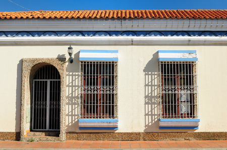 South America, Venezuela, Coro is one of the prettiest colonial cities in Venezuela. Cityscape - old town - colonial architectureのeditorial素材