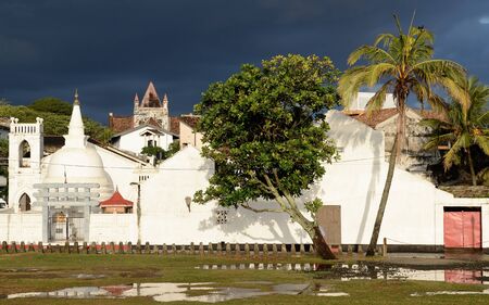 Colonial fine condition building development of the fort Galle on Sri Lanka.のeditorial素材