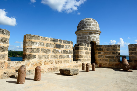 Jagua fort built by Spaniards by the Cienfuegos city on Cuba.In the assumption he was supposed to defend the access to the Cienfuegos bay against assaults with piratesのeditorial素材