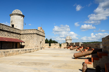 Jagua fort built by Spaniards by the Cienfuegos city on Cuba.In the assumption he was supposed to defend the access to the Cienfuegos bay against assaults with piratesのeditorial素材