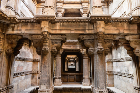 Dada Hari ni Vav stepwell is a Hindu water building in the village of Adalaj, Ahmedabad, close to town in the Indian state of Gujarat.のeditorial素材