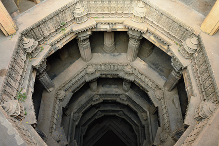 Dada Hari ni Vav stepwell is a Hindu water building in the village of Adalaj, Ahmedabad, close to town in the Indian state of Gujarat.のeditorial素材