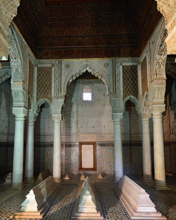 Muslim tomb in Marrakesh, Moroccoのeditorial素材