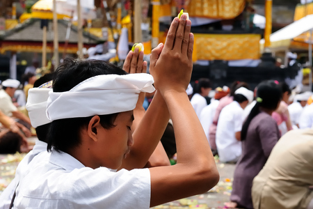 PURA TAMAN AYUN, BALI, INDONESIA - 01 APRIL 2011: Image of part of a Besakih hindu temple on Bali...