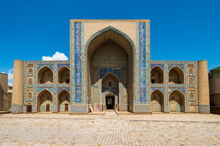 Bukhara, Uzbekistan, Ancient monuments of Bukhara of architectural pearl on the Silk Route. Po and Kalan or Poi Kalanのeditorial素材