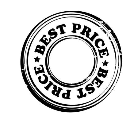 Abstract black stamp with word best priceのイラスト素材