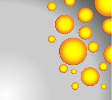 abstract metal background with yellow circlesのイラスト素材