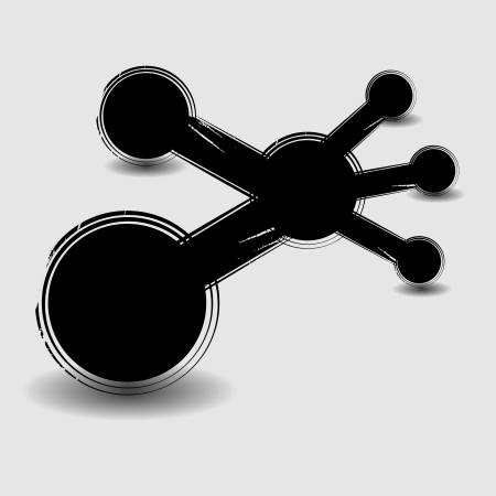 abstract background presentation circlesのイラスト素材