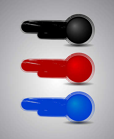 abstract grunge vector bannersのイラスト素材