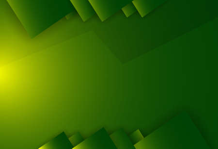 abstract green background with triangles and lightのイラスト素材