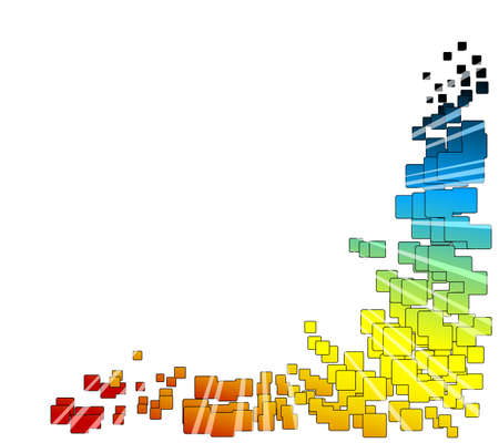 background design colorful squaresのイラスト素材