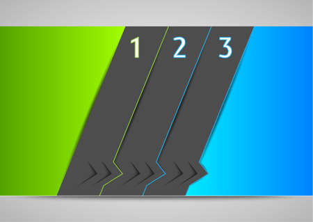 vector banners, options stepsのイラスト素材