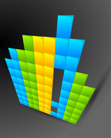 colorful infographic template background, graphのイラスト素材