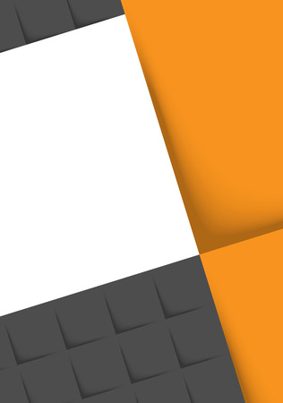 abstract orange background with squares and shadowsのイラスト素材