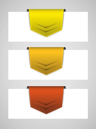 set of abstract business arrow tags, infographic designのイラスト素材