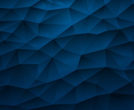abstract blue mosaic low polygonal triangle backgroundのイラスト素材