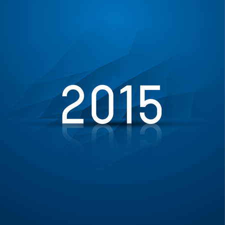 abstract low polygonal background trinagles with text 2015のイラスト素材