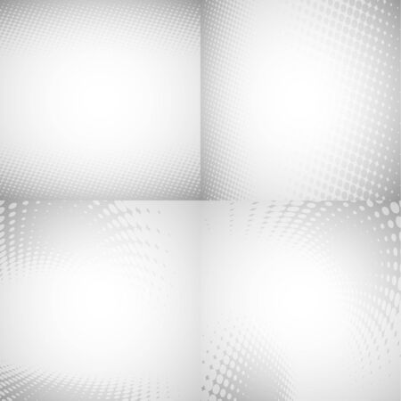 collection of halftone backgroundsのイラスト素材
