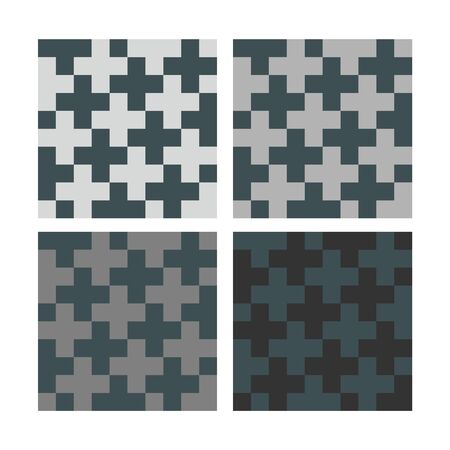 Seamless pattern with crosses. Vector abstract background