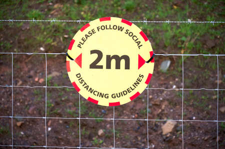 Construction building site health and safety sign
