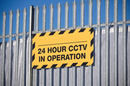 CCTV in operation 24 hours premises protected sign