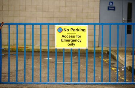 No parking private property red large sign