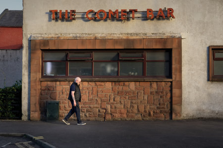 Port Glasgow, Scotland, UK, August 19th 2022, Deprived area in Port Glasgow with increasing unemployment and crimeのeditorial素材