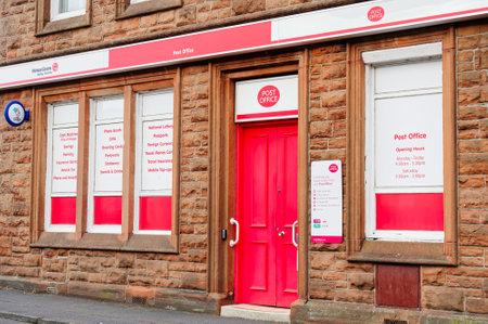 Royal Mail Post Office closed on high street
