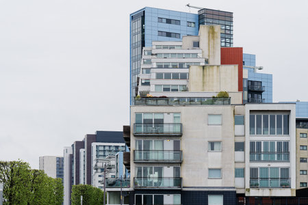 Modern high rise flats at new development