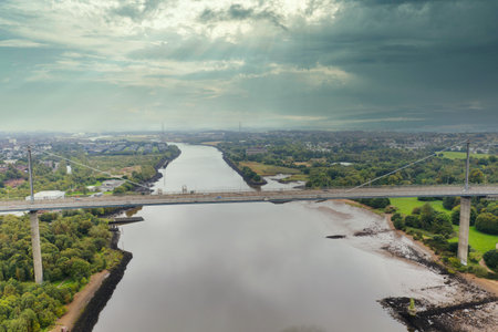 Erskine bridge over the River Clyde connecting Renfrewshire with West Dunbartonshire