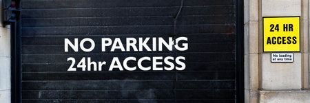 No parking private car park outside office building