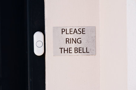 Push buzzer intercom door bell for entry