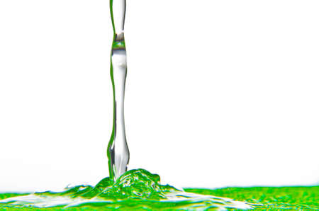 Green Water Splashの写真素材