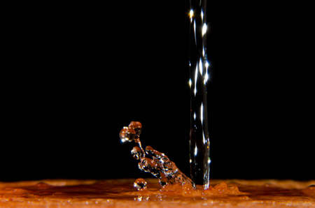 Orange Water Splashの写真素材