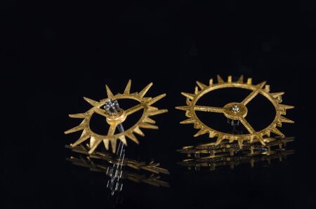 Watch Parts: Two Vintage Metallic Duplex Escape Wheels
