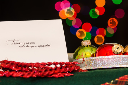 The Unlenting Pain of Christmas Sorrowの写真素材