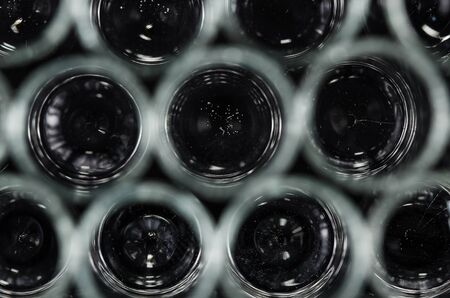 Abstract: Wall of Circles Forming Systematical Patternの写真素材