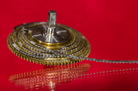 Watch Repair: Vintage Pocket Watch Fusee Chain Coiled Around the Fusee Cone