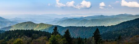 Autumn in the Appalachian Mountains Viewed Along the Blue Ridge Parkwayの写真素材
