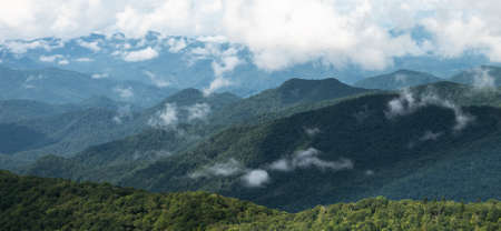 Appalachian Mountain View Along the Blue Ridge Parkwayの写真素材