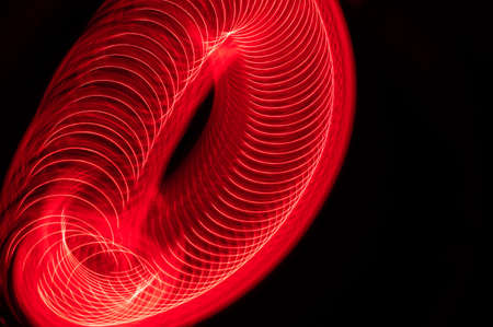 Abstract: Intriguing Swirls of Color on a Black Background