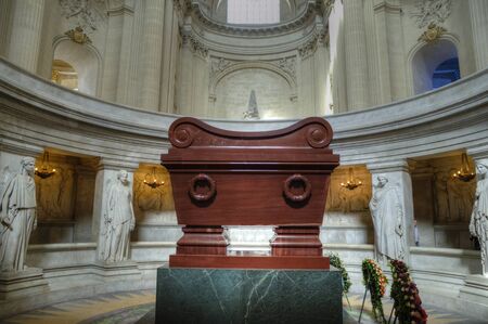 Napoleon's tomb at Les Invalides, Paris, Franceのeditorial素材