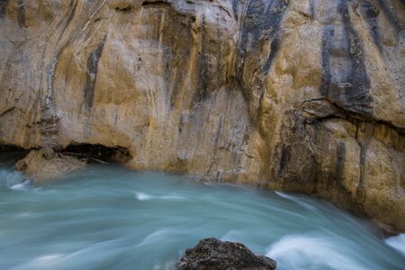 Rapids on Johnston Creek, Banff National Parkの写真素材