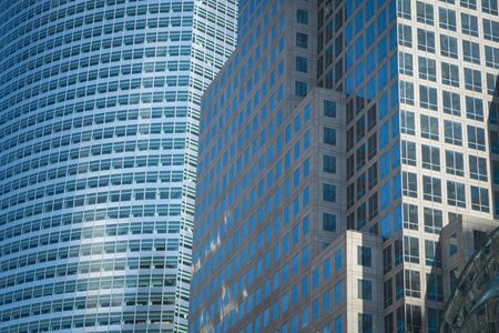 Modern glass and steel skyscrapers in New York Cityのeditorial素材
