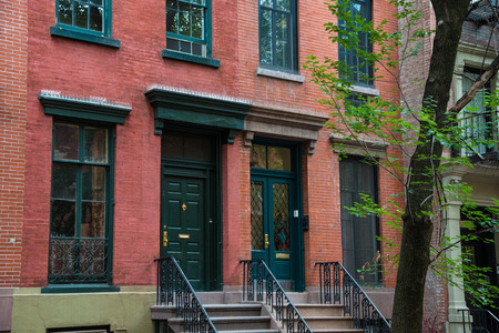 Old apartment buildings in Greenwich Village, New York City
