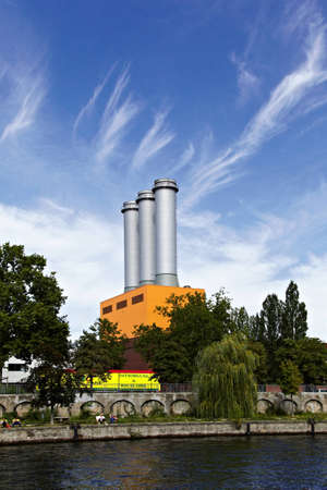 kraftwerk charlottenburg - Impressiones from Berlin along the Spree, Germany のeditorial素材