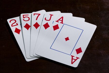 Flush on a wooden table