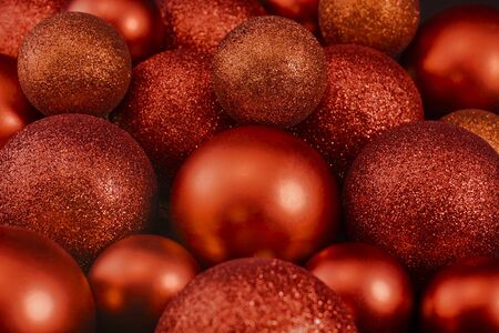 Shiny Christmas ballsの写真素材