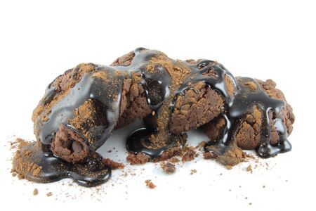 Brownies with chocolateの写真素材